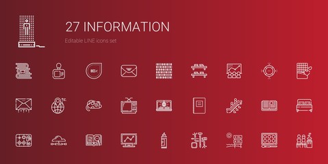 information icons set