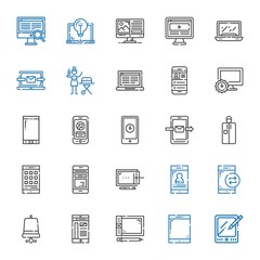 smartphone icons set