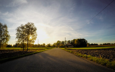 Obraz premium Cycling Series Bavaria: Summer Sunset