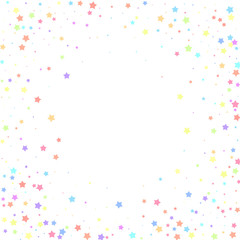 Festive confetti. Celebration stars. Colorful star