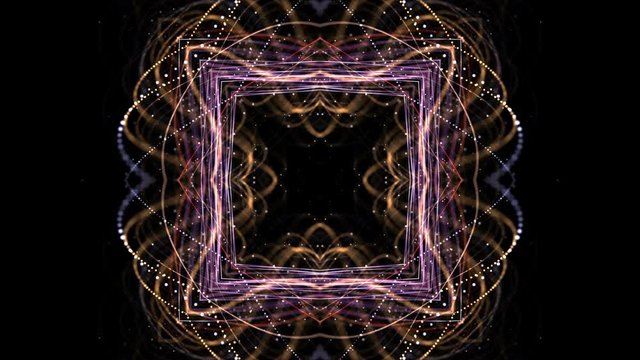 Kaleidoscope Intertwined Technology Fibers Animation Background, Loop, 4k