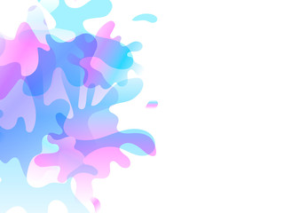 Abstract blob watercolor background. Vector illustration for poster