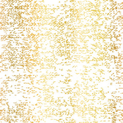 Gold foil grunge texture seamless vector background. Patina scratch golden repeating tile. Distressed effect texture. Overlay distress grain graphic design. For elegant card design, Christmas, wedding
