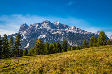 Wonderful Mountain Landscape Panorama South Tyrol Alto Adige