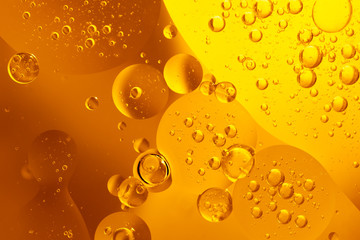 Abstract Yellow water bubbles background