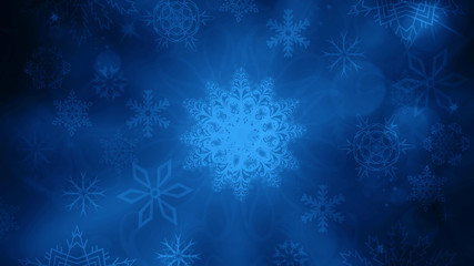 Fototapeta na wymiar Christmas New Year background with grey snowflakes