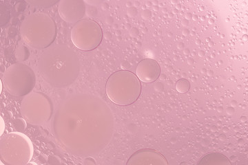 Abstract Pink water bubbles background