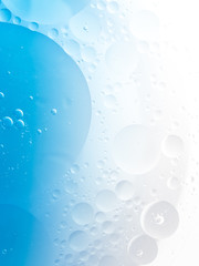 Abstract Blue water bubbles background