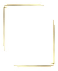 Vector of Christmas Simple Gold border