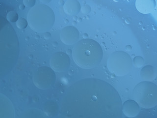 Abstract Blue water bubbles background