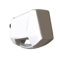 Lubricating oil bottle on white background. 3D rendering of excellent quality in high resolution. It can be enlarged and used as a background or texture.