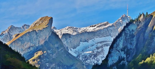 Alpstein-Panorama mit S&auml;ntis, Ostschweiz