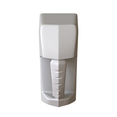 Lubricating oil bottle on white background. 3D rendering of excellent quality in high resolution. It can be enlarged and used as a background or texture.