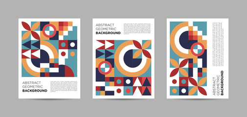 Abstract poster design. Geometric pattern background. Corporate annual report cover design template. Brochure, magazine, banner and flyer template. mockup. Colorful abstract pattern background. Eps10.