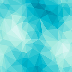 Fototapeta na wymiar Light blue faceted vector texture. Triangular seamless pattern. Geometric abstract background.