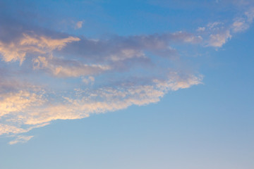 light clouds and blue sky in the afternoon