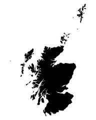 Fototapeta premium Karte von Schottland