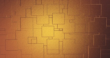 Abstract geometric rose golden backgroundfoil tiles texture seamless loop background 3D rendering