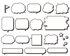 ふきだし　ベクター　セリフ　見出し