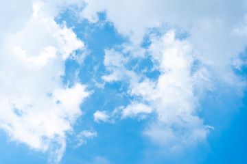 Blue sky with white clouds