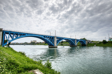 Maribor bridge over Drava river