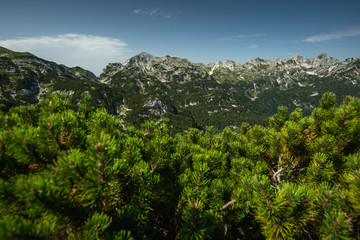 Fototapeta premium Mountain scenery in Slovenia around the Vogel