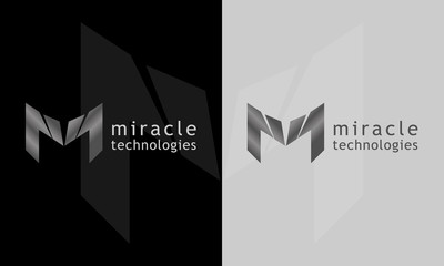 M letter icon, M logo template, miracle logo