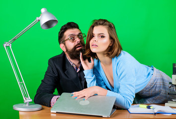 Private lesson. Flirting with teacher. Student sensual sexy girl and experienced teacher. Resist...