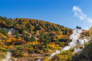 Towada Hachimantai National Park in early autumn