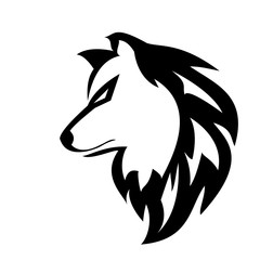 ferocious wolf vector logo design