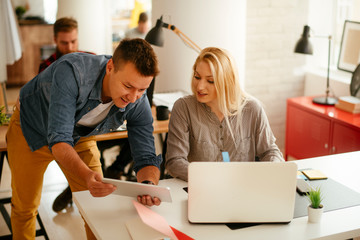 Obraz premium Business people working in office