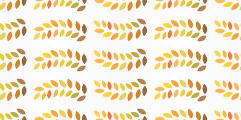 Autumn leaves seamless pattern.