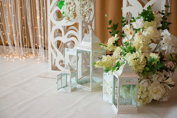 wedding ceremony decoration, beautiful wedding decor, flowers