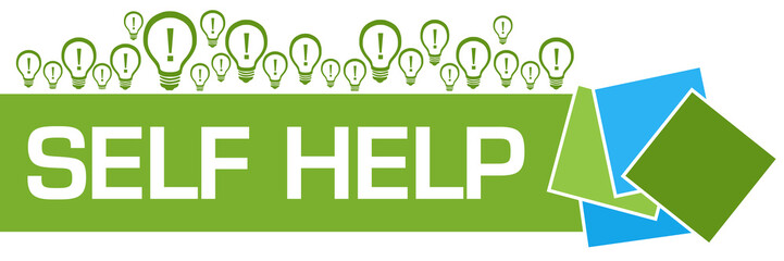 Self Help Blue Green Bulbs Squares Texture Blue 