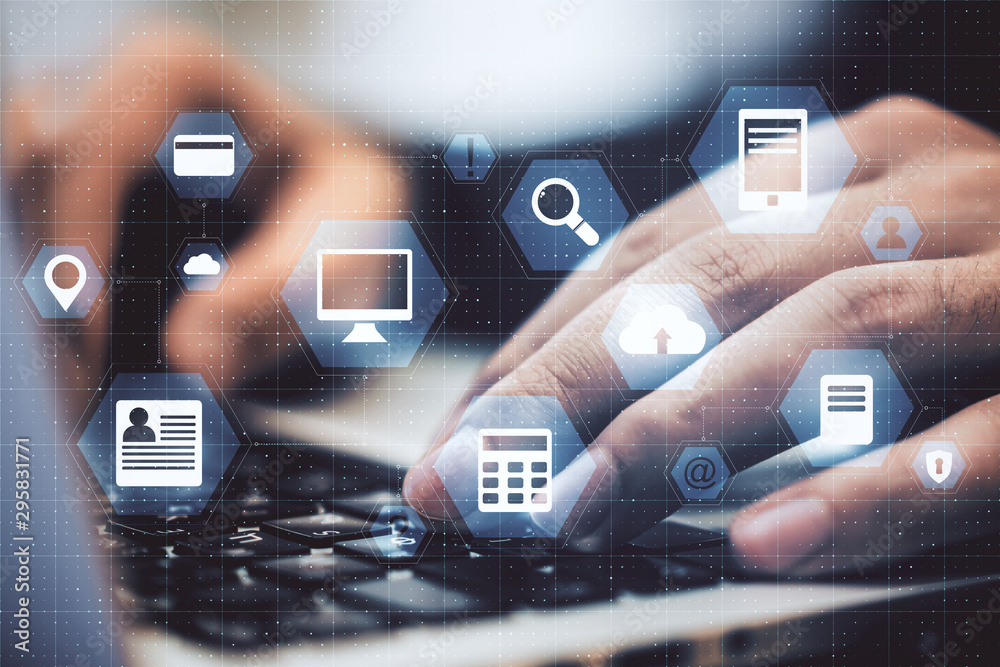 Poster cloud computing and innovation concept
