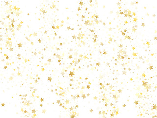 Magic gold sparkle texture vector star background.