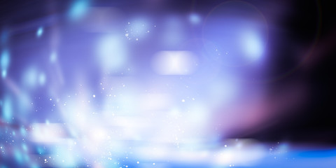 Obraz premium white bokeh blur background / Circle light on purple background / abstract light background