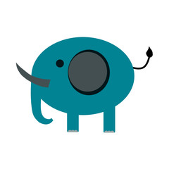 cute elephant.vector illustration