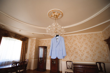 Man's style. dressing suit, shirt and cuffs