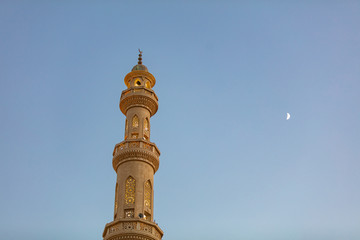 Closeup of Mosque El Mina Masjid in Hurghada, Egypt