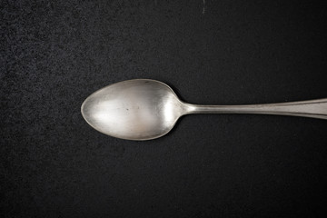 Metal spoon view