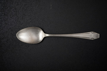 Metal spoon view