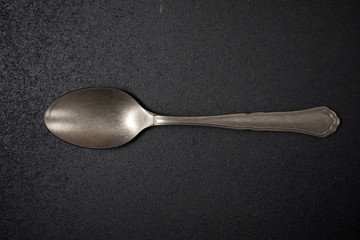 Metal spoon view