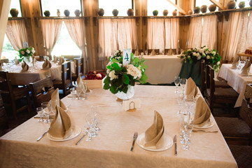 wedding banquet in a restaurant, party in the restaurant