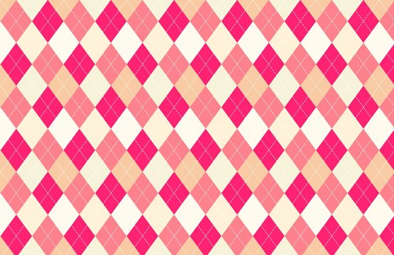 Rhombuses seamless pattern. Geometric background.