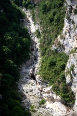 Mountain canyon in France. Verdon