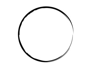 Grunge circle made for marking.Grunge isolated black circle.Grunge oval shape made for marking.Black oval shape made with art brush.