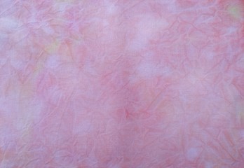 Background of dyed fabric. Beautiful abstract background