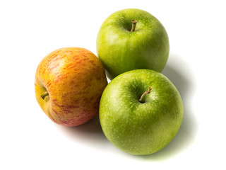 Isolated fresh apple on a white background