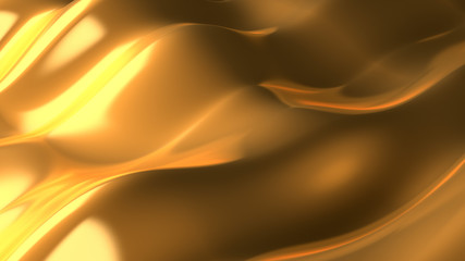 Luxury elegant metal gold background. 3d illustration, 3d rendering.